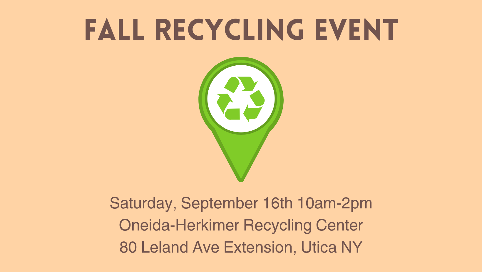 2023 Fall Recycling Event News Page